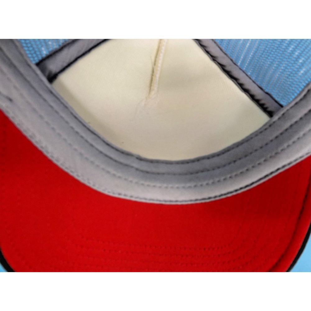 Vintage Budweiser Beer Red Logo Mesh Snapback Trucker Hat Baseball Cap - Picture 10 of 11